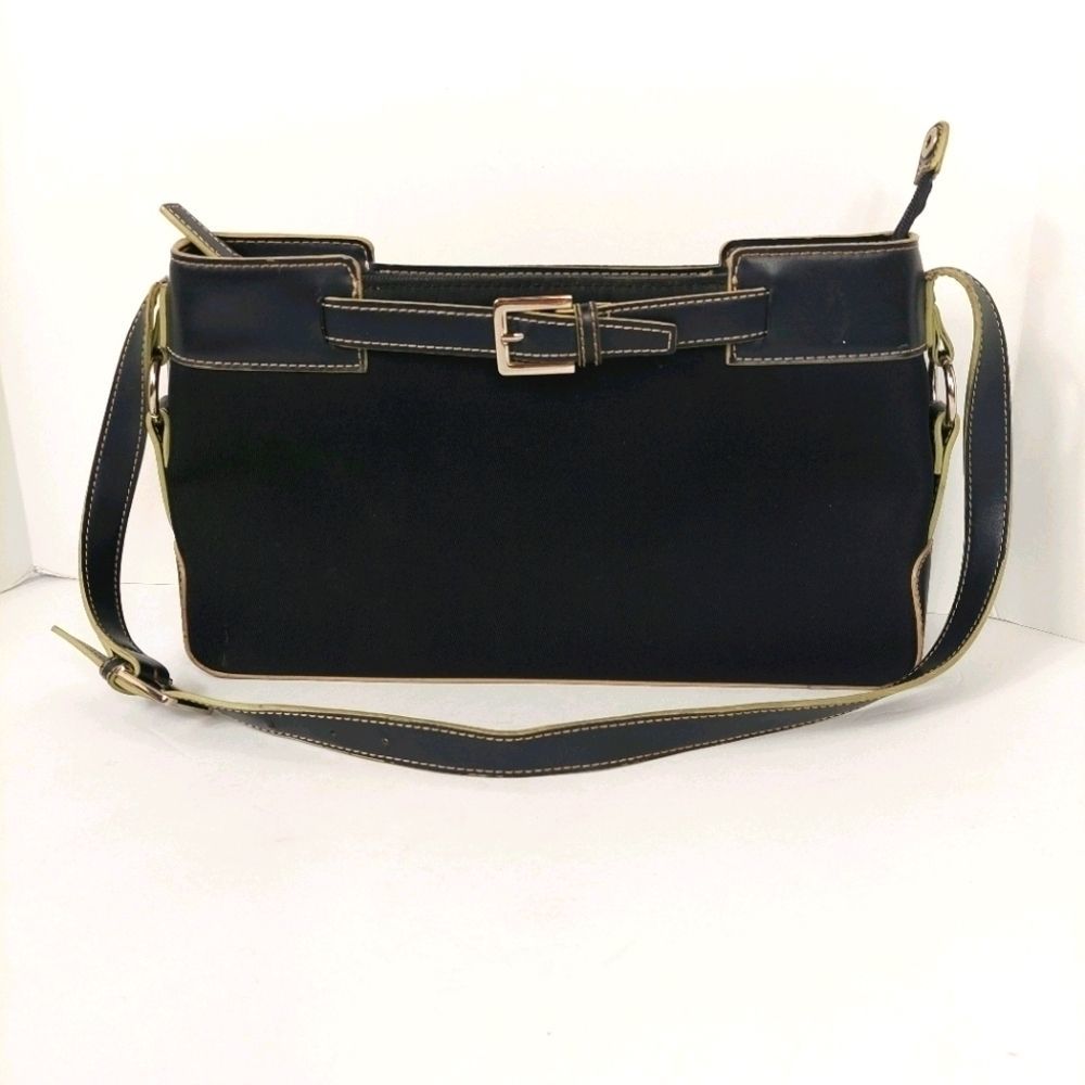 3/$15🔥 ETIENNE AIGNER BLACK AND TAN PURSE